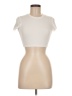 BEIGE BOTANY Ivory Short Sleeve Turtleneck Size M - photo 1