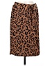 Tickled Teal Animal Print Brown Casual Skirt Size M - photo 1