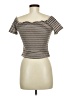 Shein Ivory Short Sleeve Turtleneck Size 6 - photo 2