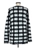 Hannah Checkered-gingham Silver Pullover Sweater Size M - photo 2