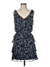 Xhilaration 100% Polyester Floral Blue Cocktail Dress Size M - photo 1