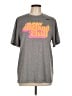 Nike 100% Polyester Gray Active T-Shirt Size L - photo 1