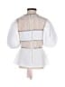 Self-Portrait White 3/4 Sleeve Blouse Size 2 - photo 2