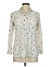 Old Navy 100% Rayon Polka Dots Ivory Long Sleeve Blouse Size M - photo 1