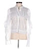 Self-Portrait White Long Sleeve Blouse Size 2 - photo 1