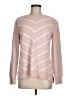 Liz Claiborne 100% Cotton Chevron-herringbone Pink Pullover Sweater Size M - photo 1