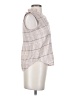 Ann Taylor Plaid Ivory Sleeveless Blouse Size XXS - photo 4