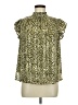 VOY 100% Polyester Animal Print Gold Sleeveless Blouse Size M - photo 1