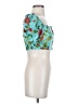Signature 8 Teal Short Sleeve Blouse Size S - photo 4