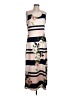 Nina Leonard Print Tan Pink Casual Dress Size M - photo 1