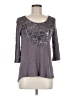 Kische 100% Rayon Gray 3/4 Sleeve Top Size M - photo 1