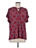 Dana Buchman Red Short Sleeve Blouse Size M - photo 1