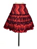 Alexis 100% Polyester Chevron-herringbone Red Casual Skirt Size S - photo 1