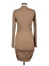 Starlow Solid Tan Casual Dress Size L - photo 2
