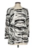 JM Collection Silver Long Sleeve Blouse Size L - photo 1