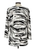 JM Collection Silver Long Sleeve Blouse Size L - photo 2