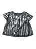 Cat & Jack 100% Recycled Polyester Metallic Silver Short Sleeve Blouse Size 4 - photo 1