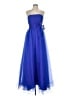 Theia 100% Polyester Blue Cocktail Dress Size 8 - photo 1