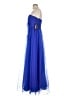 Theia 100% Polyester Blue Cocktail Dress Size 8 - photo 5