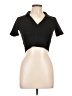Zara Black Short Sleeve Turtleneck Size L - photo 1