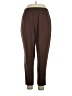 Agenda Solid Brown Casual Pants Size 1X - photo 1