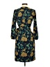 J.Crew 100% Polyester Print Teal Casual Dress Size 00 - photo 2