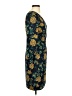 J.Crew 100% Polyester Print Teal Casual Dress Size 00 - photo 4