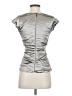 Nicole Miller Collection Silver Short Sleeve Blouse Size P (petite) - photo 2