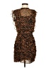 Express 100% Polyester Animal Print Brown Cocktail Dress Size S - photo 1