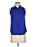 L'Amour Nanette Lepore 100% Polyester Blue Sleeveless Blouse Size XS - photo 1