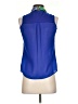 L'Amour Nanette Lepore 100% Polyester Blue Sleeveless Blouse Size XS - photo 2