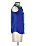 L'Amour Nanette Lepore 100% Polyester Blue Sleeveless Blouse Size XS - photo 4