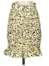 Vero Moda Print Yellow Casual Skirt Size XS - photo 1