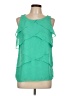 Covington 100% Polyester Green Sleeveless Blouse Size L - photo 1
