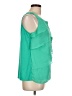 Covington 100% Polyester Green Sleeveless Blouse Size L - photo 4