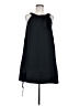 H&M 100% Polyester Solid Black Casual Dress Size 8 - photo 1