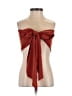 Shein Red Brown Tube Top Size 4 - photo 1