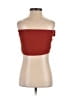 Shein Red Brown Tube Top Size 4 - photo 2