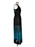 Unbranded Teal Black Cocktail Dress Size XXS (estimated) - photo 4