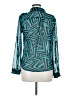 Timing 100% Polyester Teal Long Sleeve Blouse Size M - photo 2