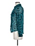 Timing 100% Polyester Teal Long Sleeve Blouse Size M - photo 5