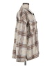 Pink Lily 100% Polyester Plaid Tan Coat Size M - photo 4
