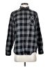 Burton 100% Cotton Checkered-gingham Gray Long Sleeve Button-Down Shirt Size XS - photo 1