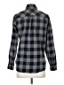 Burton 100% Cotton Checkered-gingham Gray Long Sleeve Button-Down Shirt Size XS - photo 2