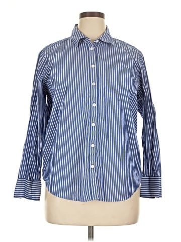 Elizabeth and James Long Sleeve Button-Down Shirt (view 1)