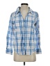 Joie 100% Cotton Plaid Blue Long Sleeve Button-Down Shirt Size S - photo 1