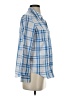 Joie 100% Cotton Plaid Blue Long Sleeve Button-Down Shirt Size S - photo 4