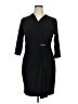 Emma & Michele Solid Black Cocktail Dress Size XL - photo 1