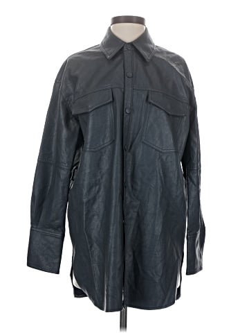 Zara Faux Leather Jacket (view 1)