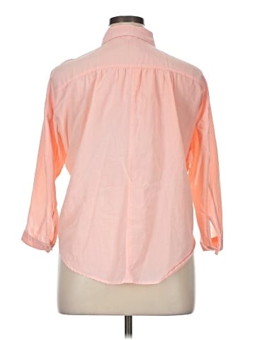 Aeropostale 3/4 Sleeve Button-Down Shirt (view 2)